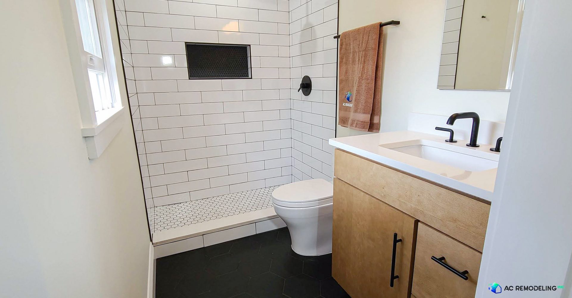 Poolesville Bath Renovation — Bathroom, Modern remodel in Poolesville, MD