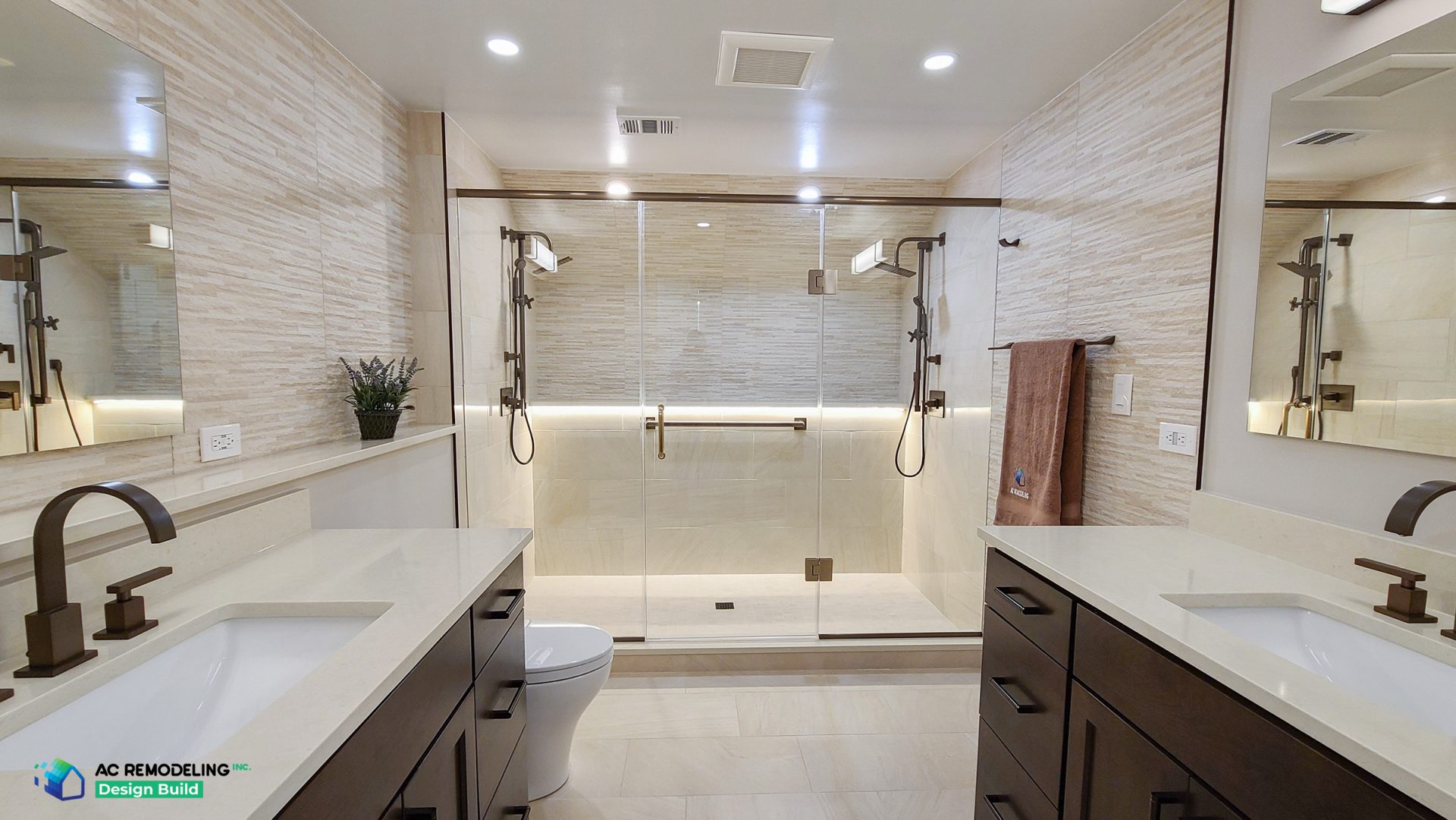 Rockville Bathroom Remodel — Bathroom, Modern remodel in Rockville, MD