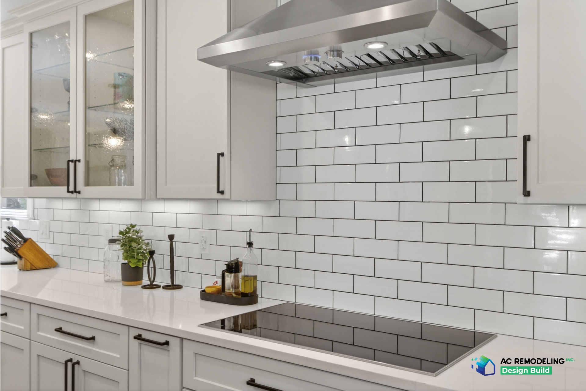 Subway Range Wall — Kitchen, Traditional remodel in Bethesda, MD